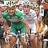 Andy Schleck w�hrend der 17. Etappe des Giro d'Italia 2007
